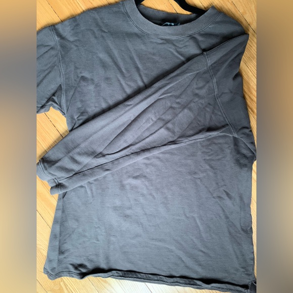 Storia Sweatshirt Gray 100%Cotton longsleeve oversized - Picture 3 of 11